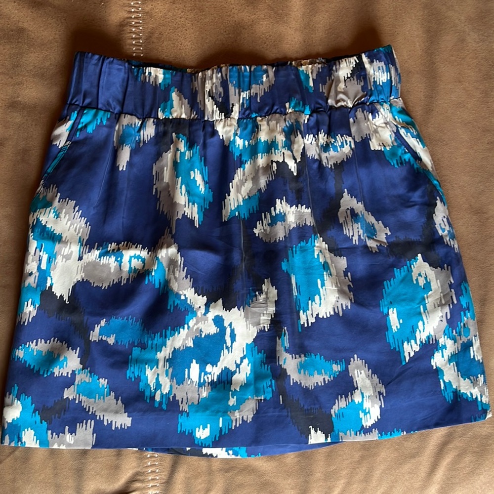 Ann Taylor LOFT printed silk skirt